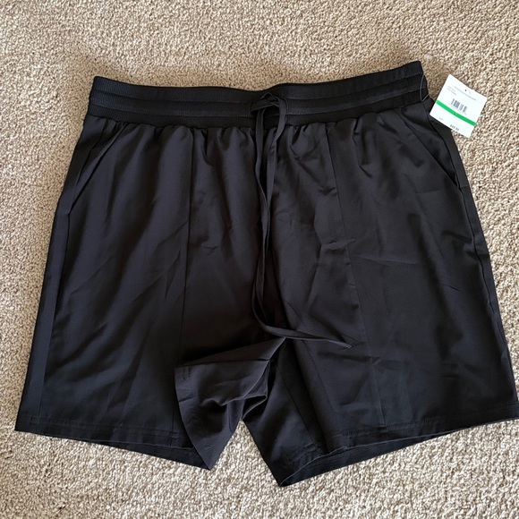 Rafaela women’s comfort Black Athletic Drawstring Shorts black NWT size L - Picture 3 of 4